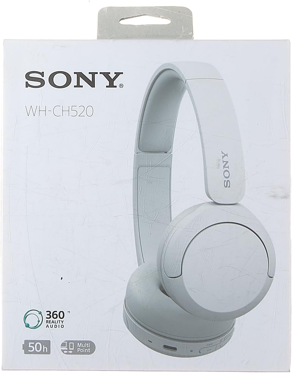 Sony WHCH520 Wireless Headphones White
