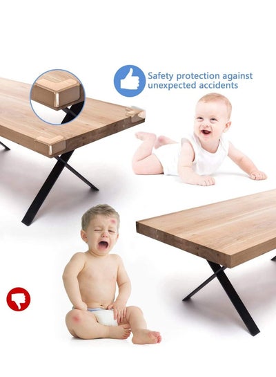 Corner Guards 8 Pack,Clear Corner Protector High Resistant Adhesive Baby Proofing Sharp Table Corner Protector, Improved Tasteless Corner Covers for Furniture Sharp Corner(Large L-Shaped)
