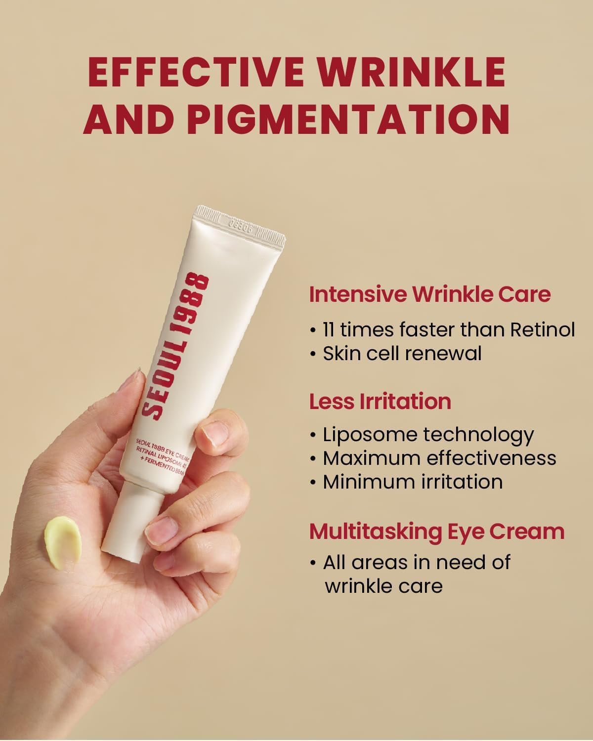 2PCS SEOUL 1988 Eye Cream : Retinal Liposome 4% + Fermented Bean