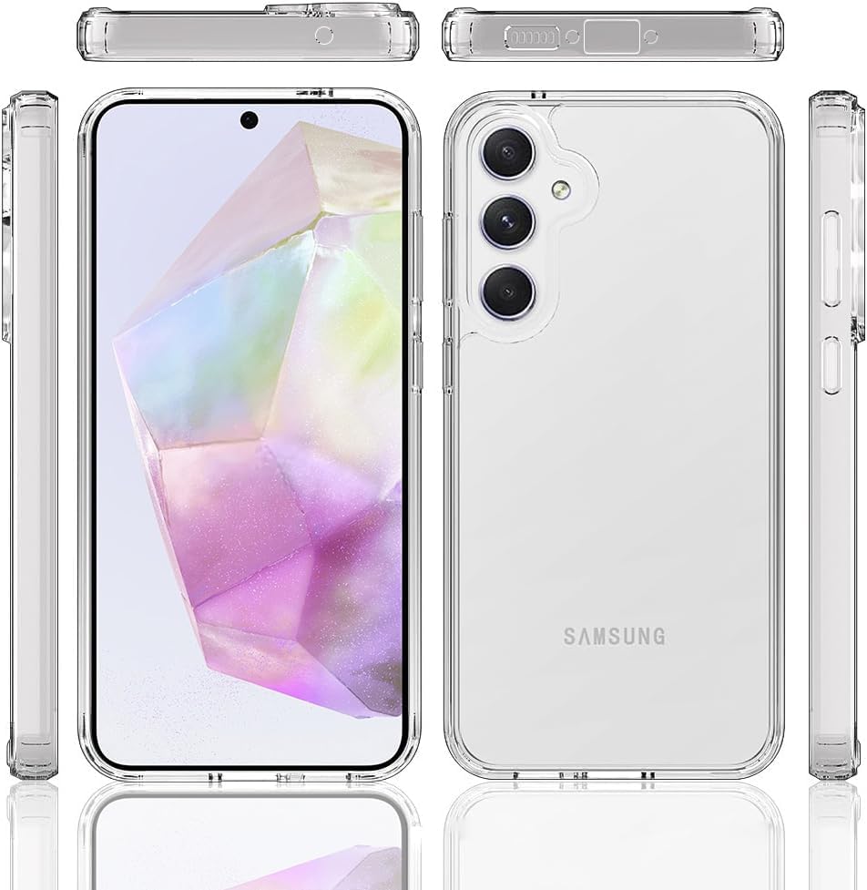 PROTECT  Samsung A35 Lucid Phone Case, Anti Scratch, Bundle, Screen Protector included, Protective, Clear, LSAMA35