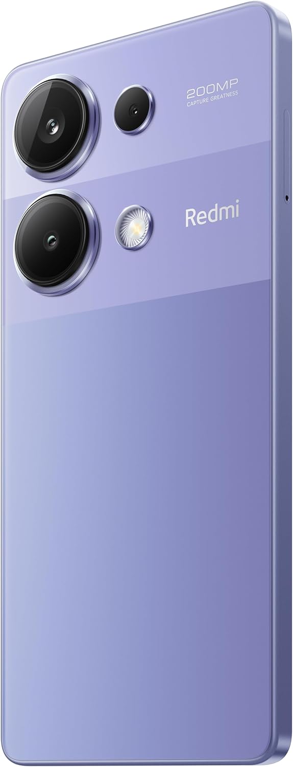 Xiaomi Redmi Note 13 Pro (Lavender Purple 12GB RAM, 512 Storage) - Ultra-clear 200MP camera with OIS |120Hz FHD+AMOLED display | Immersive viewing with ultra-thin bezels | 67W turbo charging