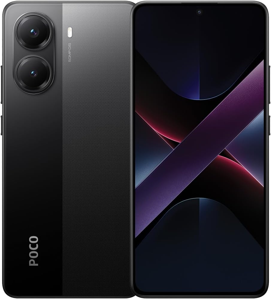 Xiaomi POCO X7 Pro Black 12GB RAM 512GB 5G Mobile | Mediatek Dimensity 8400-Ultra | 1.5K 120Hz AMOLED curved display | 50MP main camera with OIS | IP68 | 5110mAh battery with 90w Hypercharge