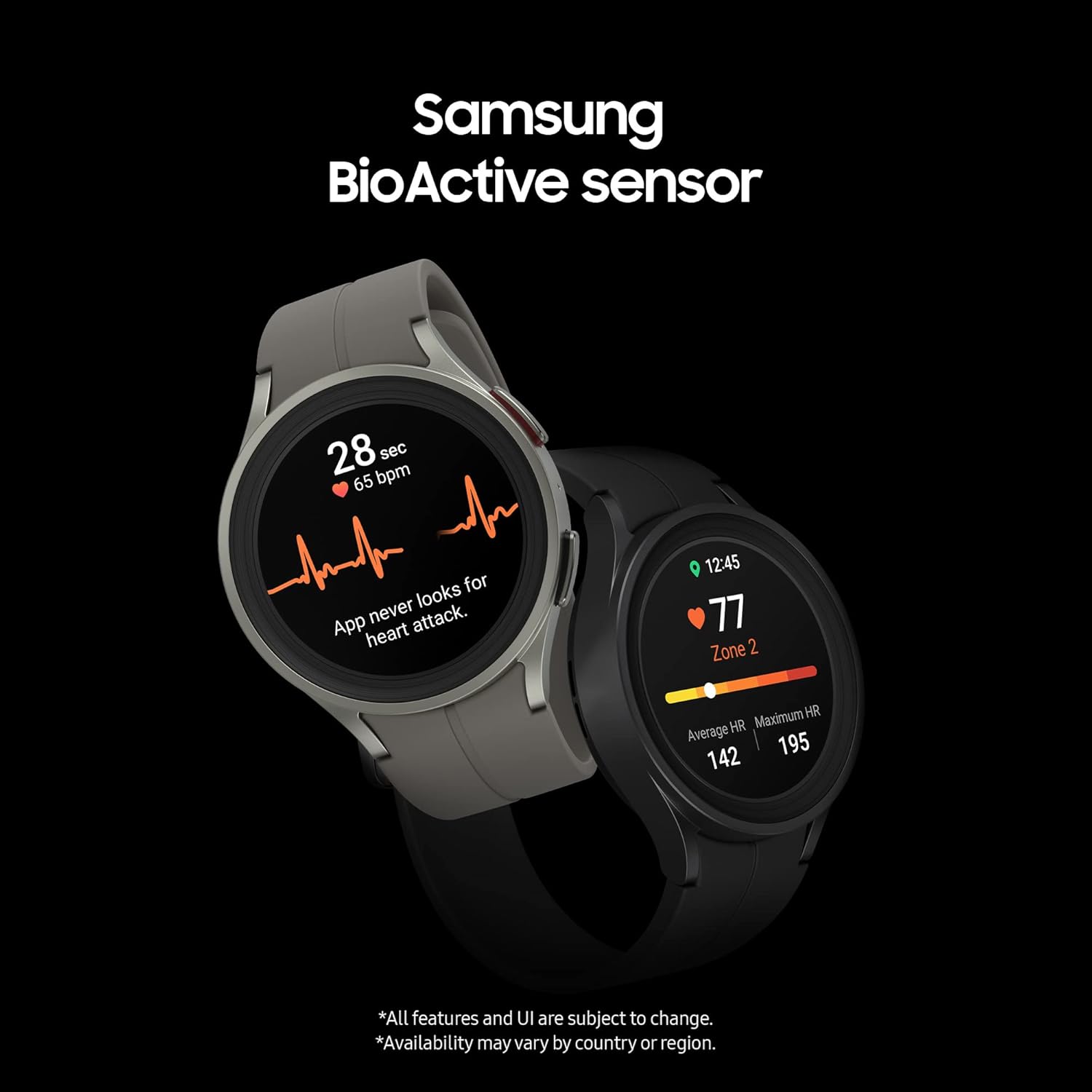 Samsung Galaxy Watch5 Pro 45mm Bluetooth Smart Watch, Grey Titanium (UK Version), Wi-Fi