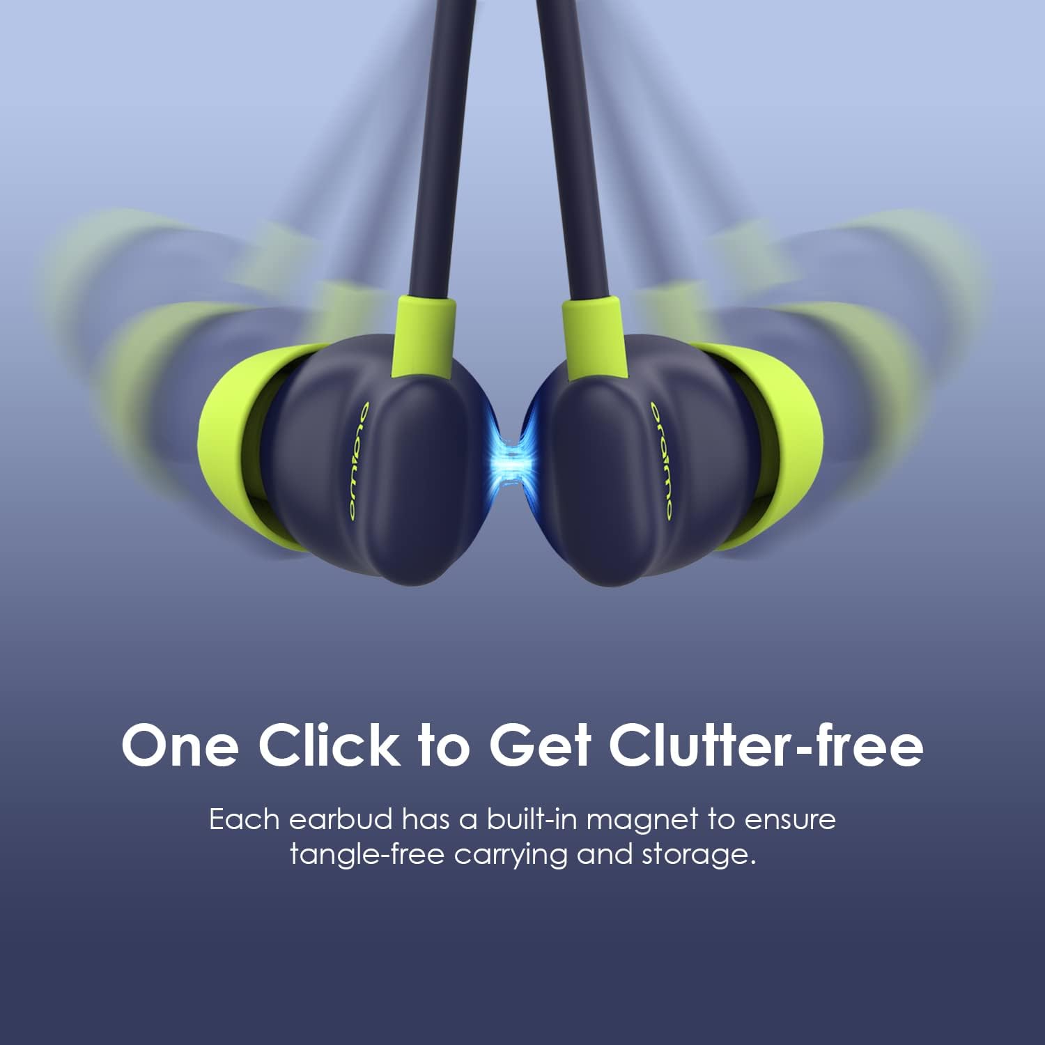 Oraimo Shark 4 OEB-E30D Neck Earphone BT V5.3 120mAh (Blue) (OEB-E03D)