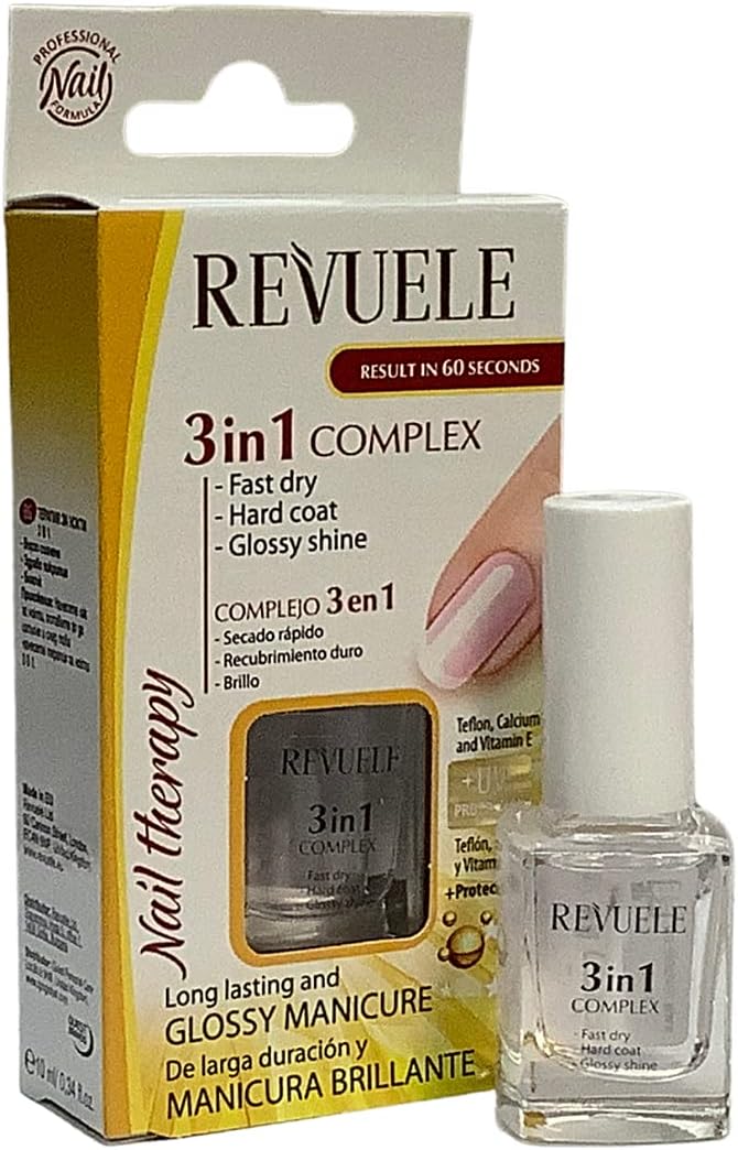 Revuele Nail Therapy 3 in 1 Complex fast dry, hard coat & glossy shine