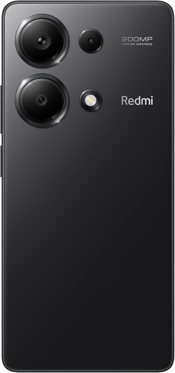 Xiaomi Redmi Note 13 Pro (Midnight Black 8GB RAM, 256 Storage) - Ultra-clear 200MP camera with OIS |120Hz FHD+AMOLED display | Immersive viewing with ultra-thin bezels