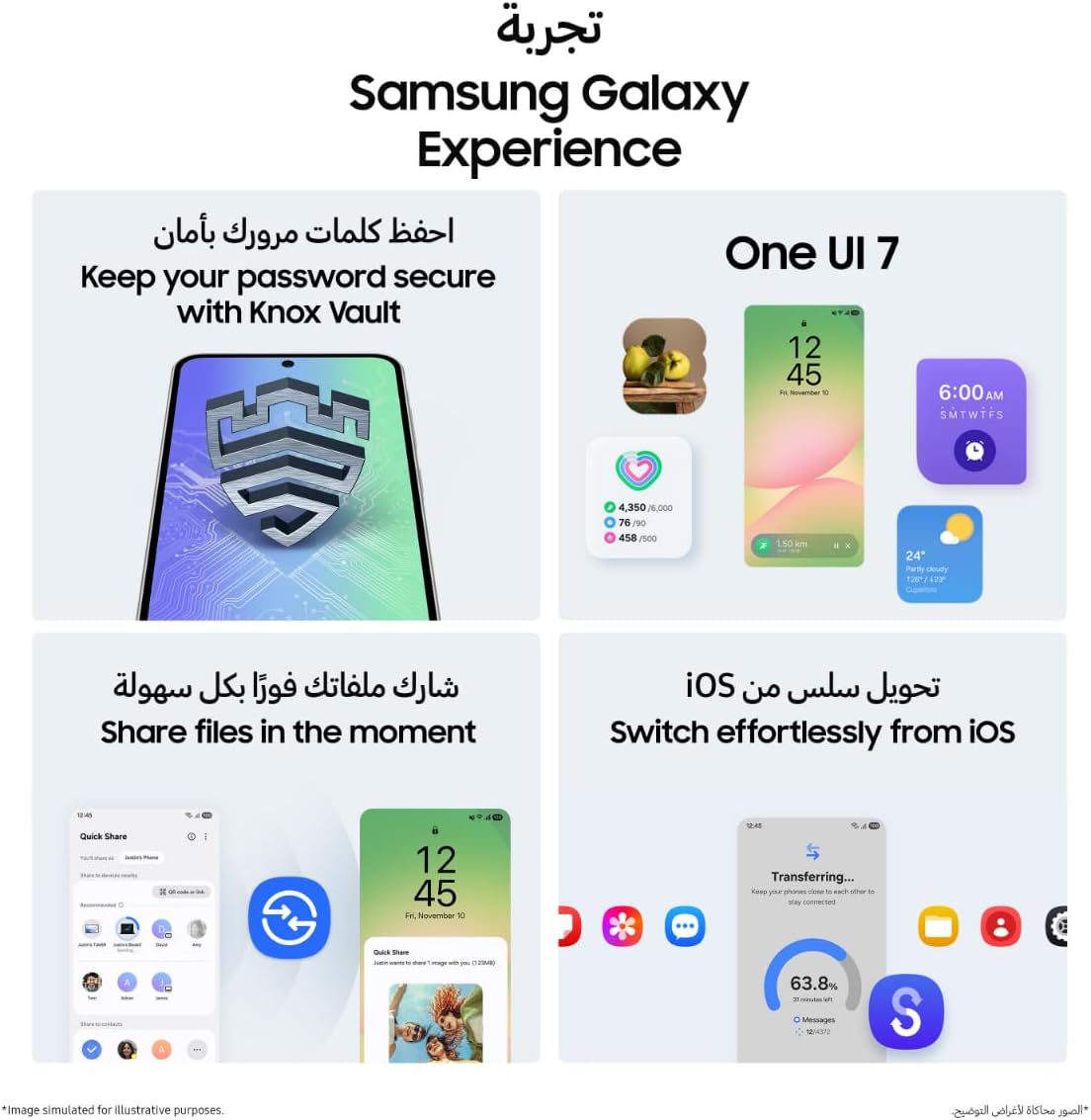 Samsung Galaxy A56 5G, Android Smartphone, 256GB Storage, 8GB RAM, Awesome Pink, 6x OS Upgrades, Large Display, Long Battery Life (UAE Version)