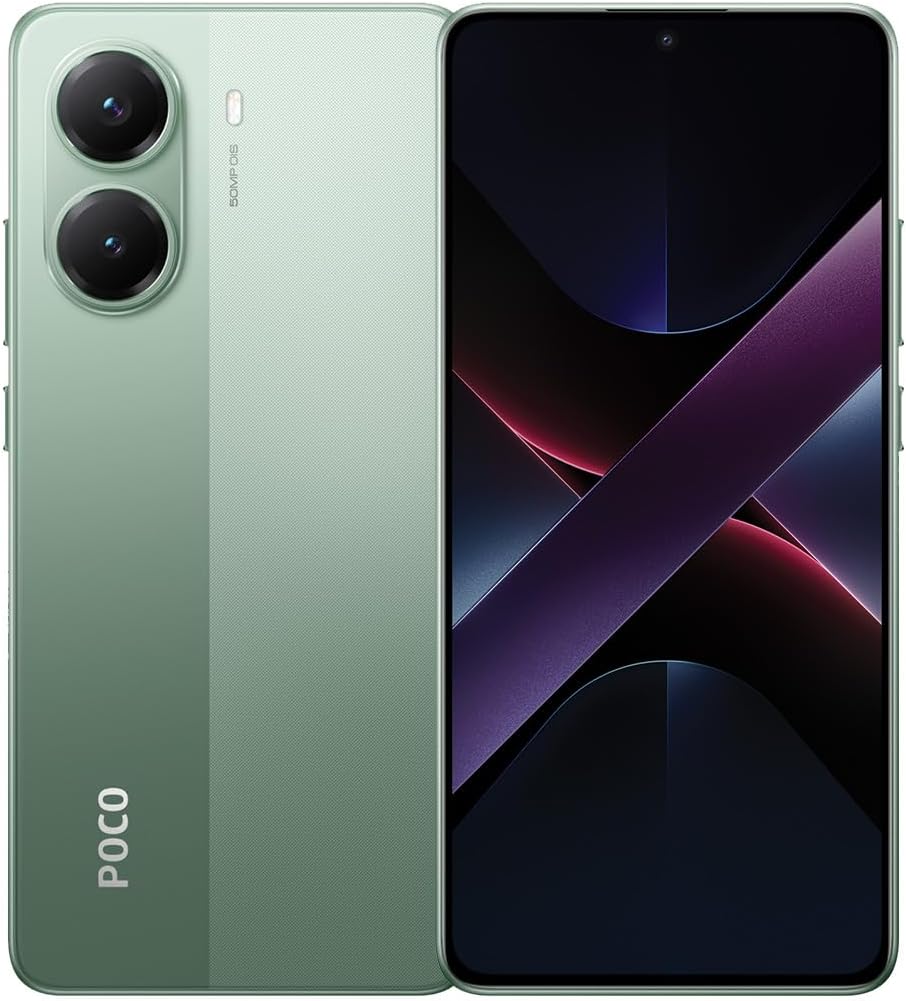 POCO X7 Pro Green 12GB RAM 512GB 5G Mobile | Mediatek Dimensity 8400-Ultra | 1.5K 120Hz AMOLED curved display | 50MP main camera with OIS | IP68 | 5110mAh battery with 90w Hypercharge