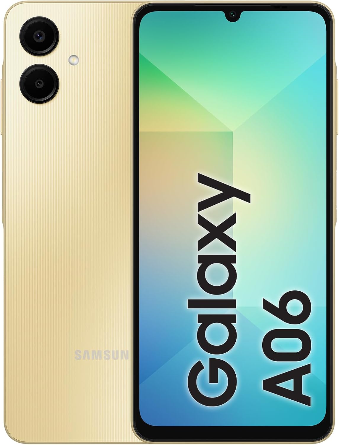 Samsung Galaxy A06 LTE, Android Smartphone, Dual SIM Mobile Phone, 4GB RAM, 128GB Storage, Gold (UAE Version)