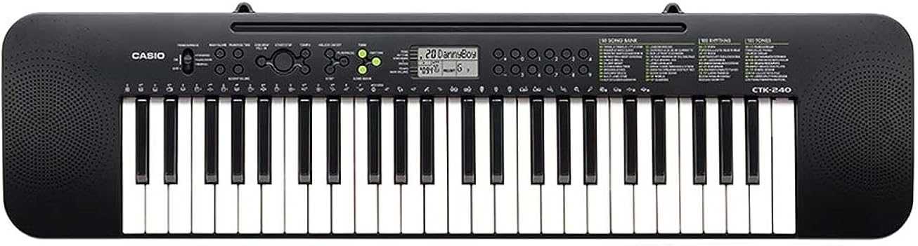 لوحة مفاتيح إلكترونية قياسية CTK-240 تحتوي على 49 مفتاحًا بالحجم القياسي