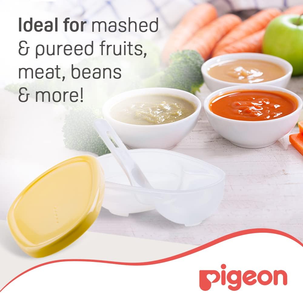 Pigeon, Feeding Dish, For Refrigerator Storage, With Feeding Spoon, Bpa Free