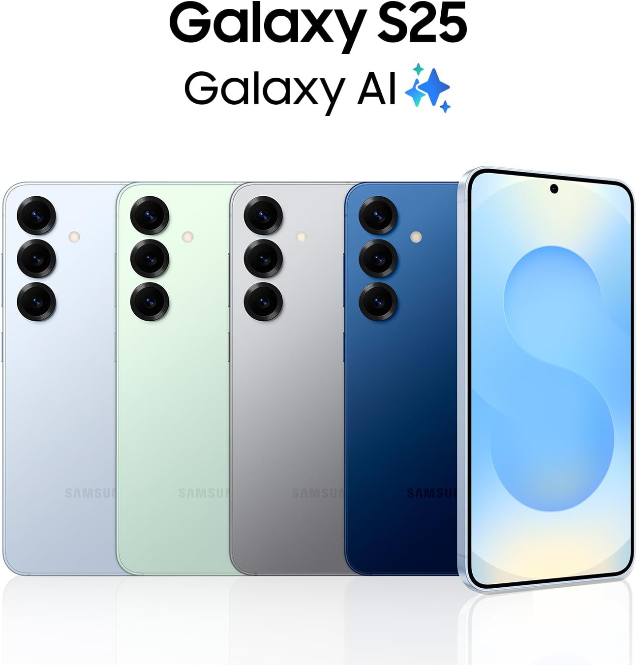 Samsung Galaxy S25 AI Phone, 256GB Storage, 12GB RAM, Silver Shadow, Android Smartphone (International Version)