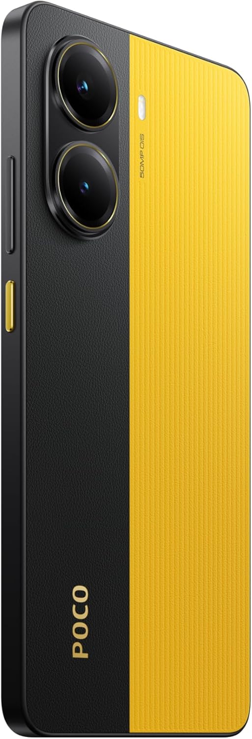 POCO X7 Pro Yellow 12GB RAM 512GB 5G Mobile | Mediatek Dimensity 8400-Ultra | 1.5K 120Hz AMOLED curved display | 50MP main camera with OIS | IP68 | 5110mAh battery with 90w Hypercharge