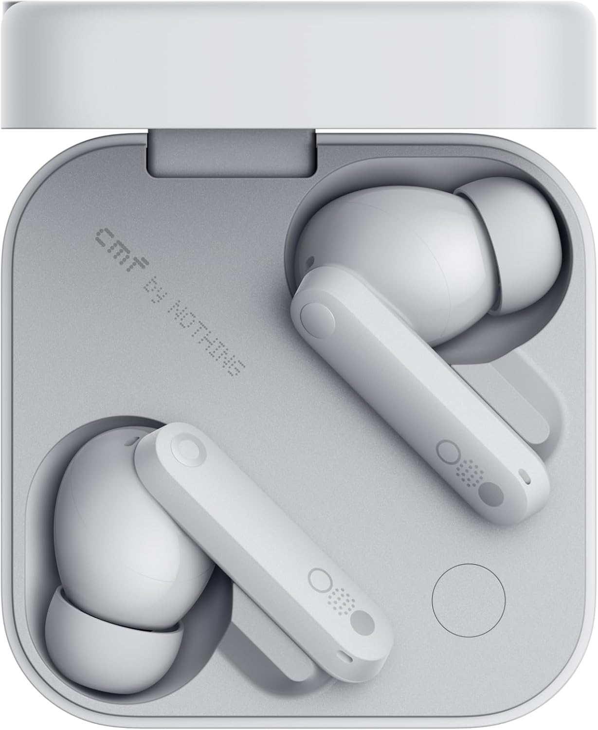 CMF by Nothing Buds Pro 2 Bluetooth Earbuds, ChatGPT Integrated, TWS with Clear Voice Technology 2.0, 50 dB Smart ANC, Up to 11 hrs Battery, Spatial Audio Effect, IP55, Light Grey, Middle East Version
