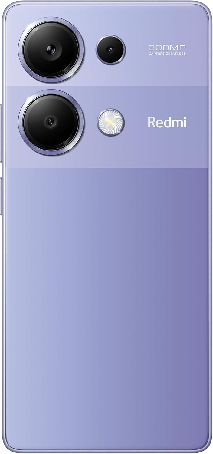 Xiaomi Redmi Note 13 Pro (Lavender Purple 12GB RAM, 512 Storage) - Ultra-clear 200MP camera with OIS |120Hz FHD+AMOLED display | Immersive viewing with ultra-thin bezels | 67W turbo charging