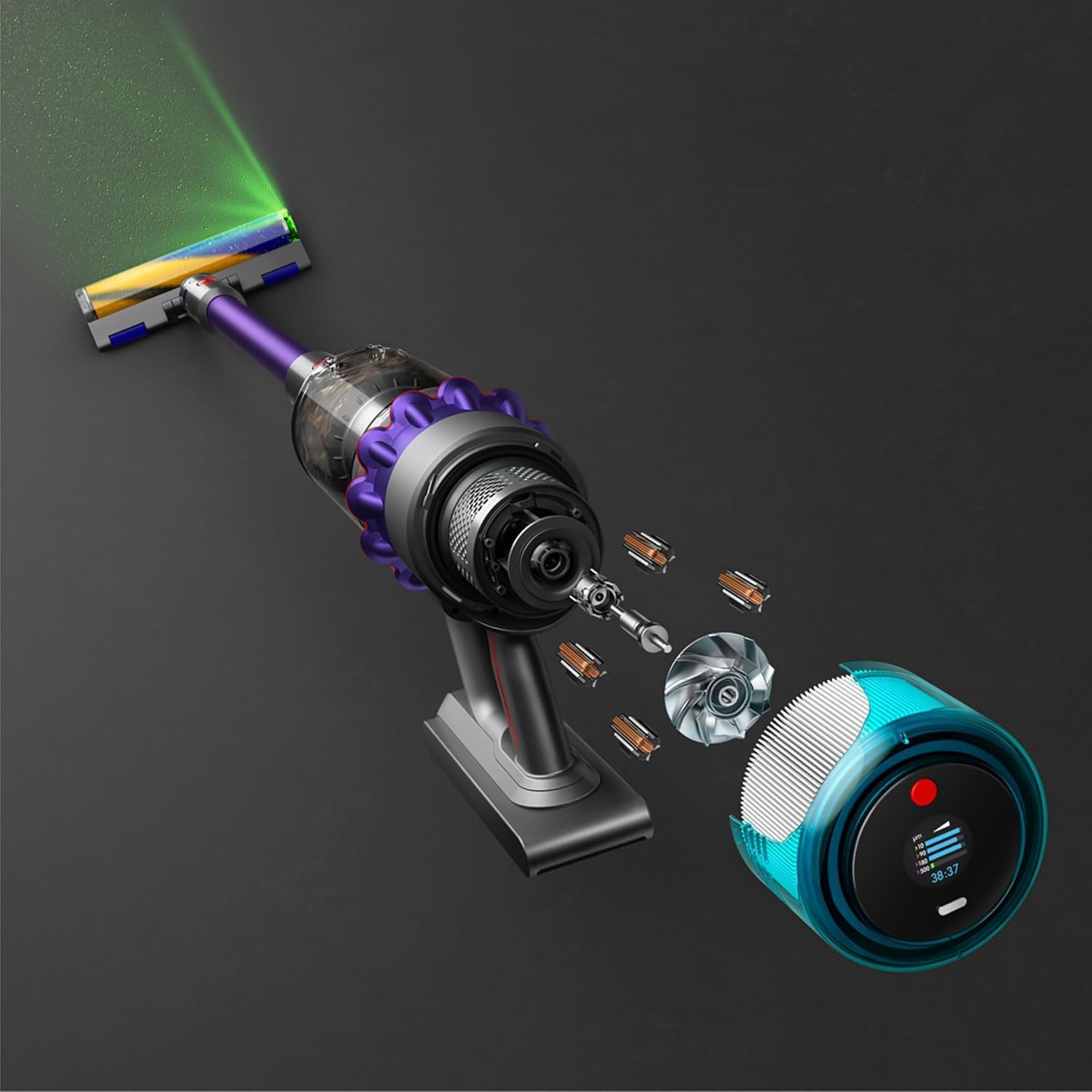 قابس Dyson Gen5 Detect Absolute UK UAE (حديدي/أرجواني)