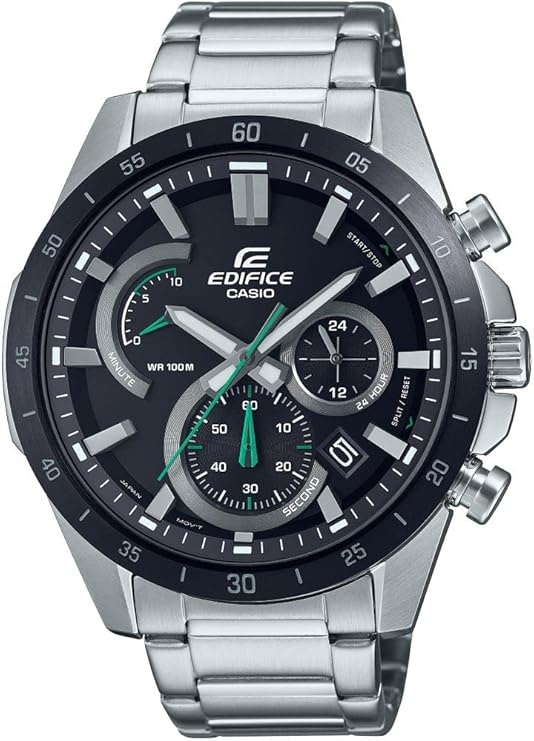 Edifice Men's Watch - EFR-573DB-1AVUDF Black Dial, Black Band