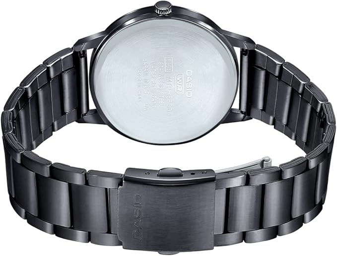 Men's Watch - MTP-E600B-1BDF Brown/Blue Dial, Black Band