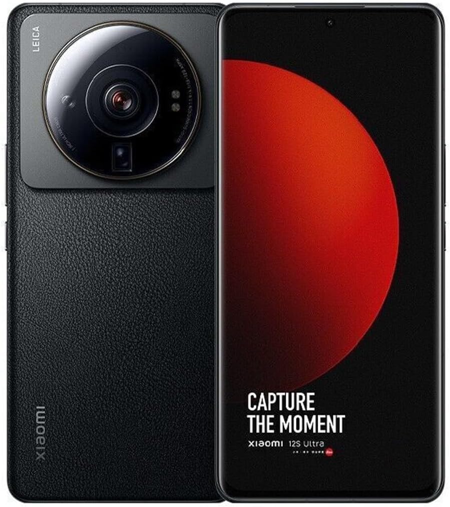 Xiaomi 12S Ultra 5G Dual Sim Smartphone 6.73" Leica 50MP Snapdragon8+Gen1 4860mAh CN Version with Google and English Installation (Black, 12+512G)