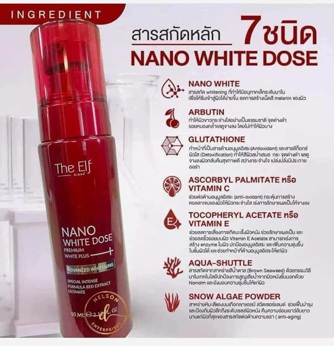 The ELF Nano White Dose Serum – 60ml | Brightening & Hydrating Face Serum
