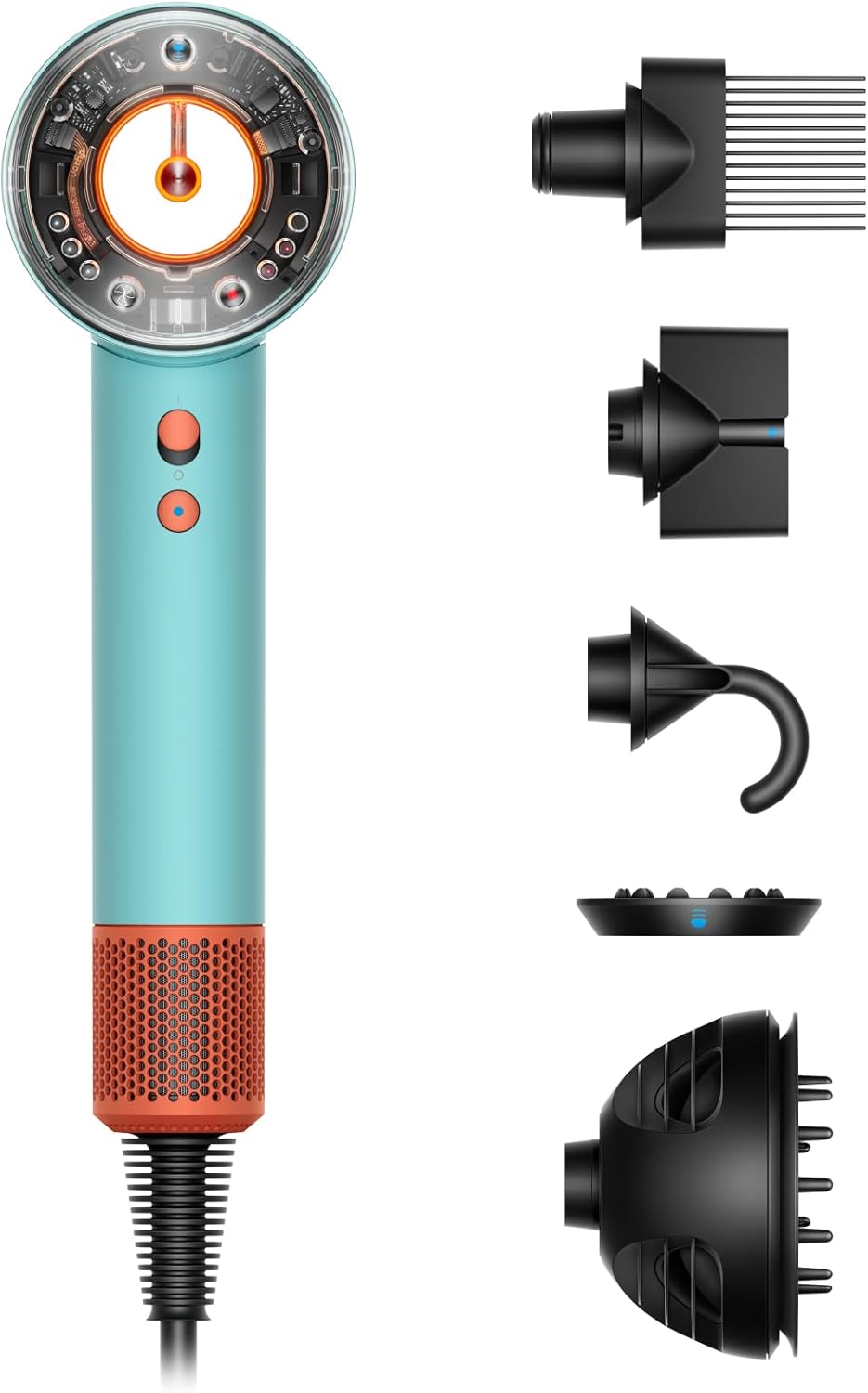 Dyson Supersonic NuralTM Hair Dryer, HD16 Ceramic Patina/Topaz, Hair Care, Intelligent Heat Control, Plastic, Drying & Styling