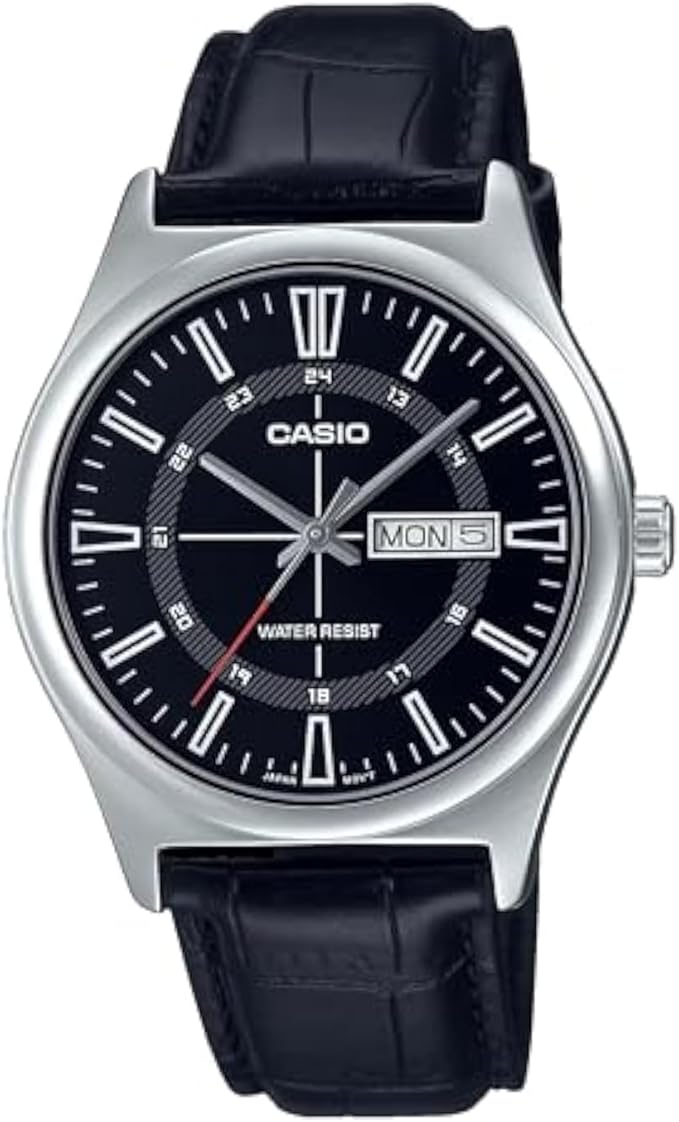 Men's Watch - MTP-V006L-1CUDF Black Dial, Black Band