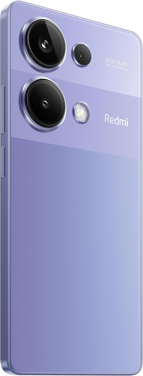 Xiaomi Redmi Note 13 Pro (Lavender Purple 12GB RAM, 512 Storage) - Ultra-clear 200MP camera with OIS |120Hz FHD+AMOLED display | Immersive viewing with ultra-thin bezels | 67W turbo charging