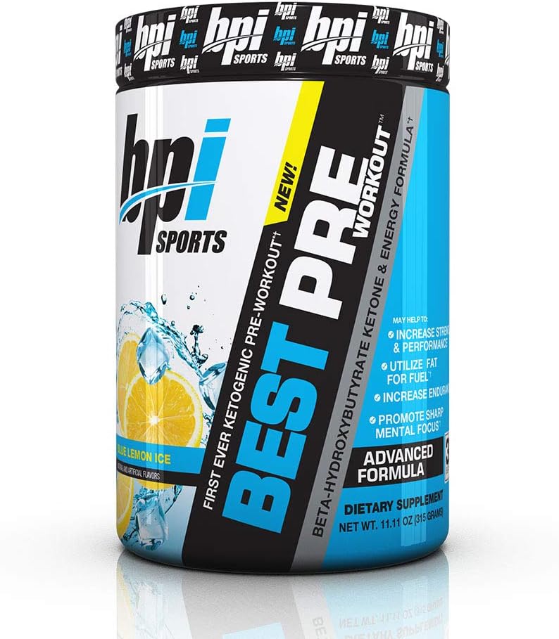 Ketogenic Pre-Workout Supplement Best Pre-Workout Carb-Free Burns Fat 30 Servings 11.11 Oz.
