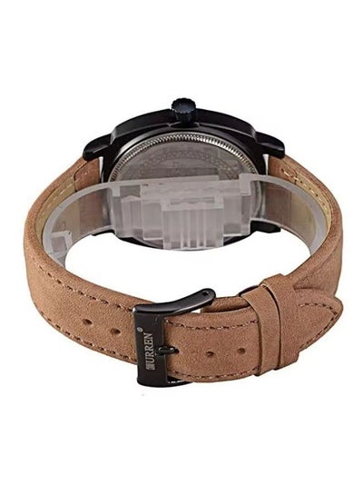 Men's 8139 Water Resistant Analog Wrist Watch - Brown