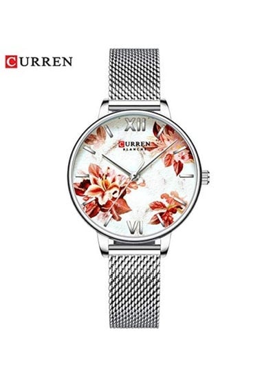 CURREN 9008 Original Brand Stainless Steel Band Wrist Watch For Women