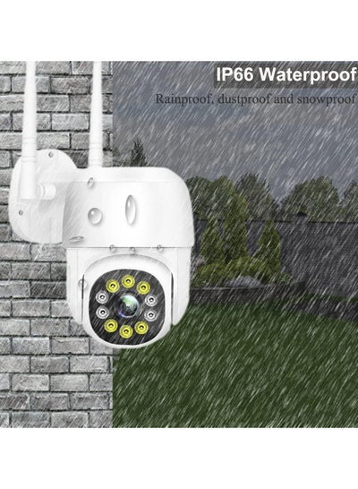 Security Outdoor Camera 1080P CCTV Wired Camera 2.4Ghz WiFi Surveillance Wireless Camera Home Security with 355°Pan 90°Tilt Auto Tracking Motion Detection Two-way Audio with Color Night Vision