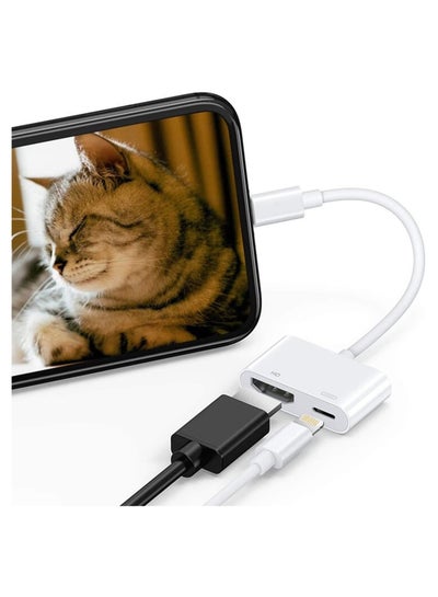Lightning To HDTV Digital AV Adapter Cable White