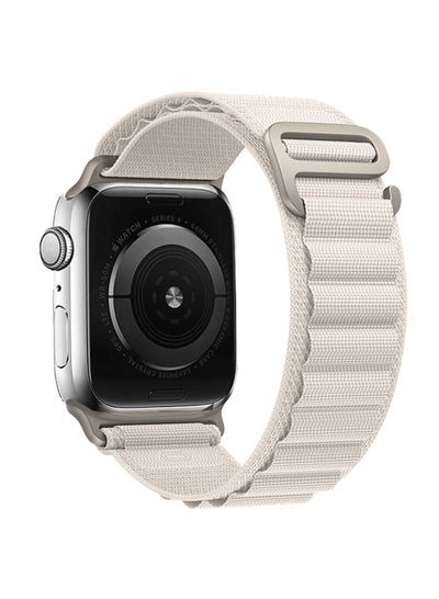 سوار ساعة Apple Alpine Loop متوافق مع مقاسات 38/40/41 ملم، تصميم أنيق ومريح وبوليستر خفيف الوزن