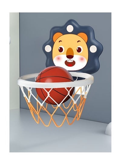 Lion Theme Kids Basketball Hoop Set with Accessories and Mini basketball for Boys and Girls