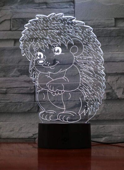 Hedgehog Baby 7 Color Change Decoration 3D LED Night Light Table Lamp Crafts lamp Hedgehog Children New Year Gift Mood Lamp