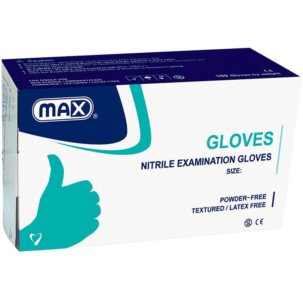 Max Guard Nitrile Gloves Pwdr Free 100S Lrg