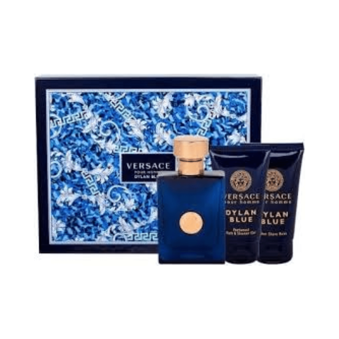 VERSACE DYLAN BLUE EDT HIM 50ML 3PCS SET
