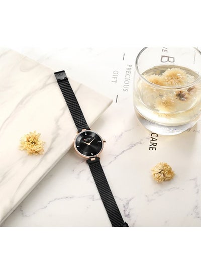 CURREN 9036 Original Brand Mesh Band Wrist Watch For Women
