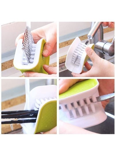 2 Pieces Cutlery Blade Brush for Cleaning