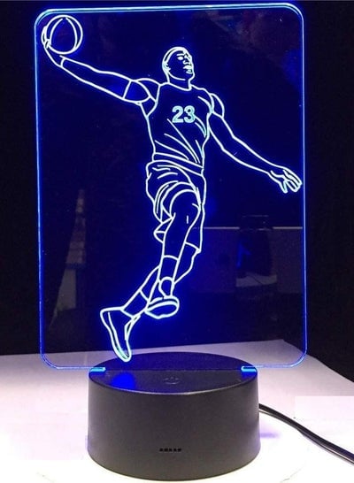 LBJ23 Fashion Personality Basketball Shape Led Table Desk Lamp Lighting Kids Room Decor Luminaria Gift -Touch LED Children