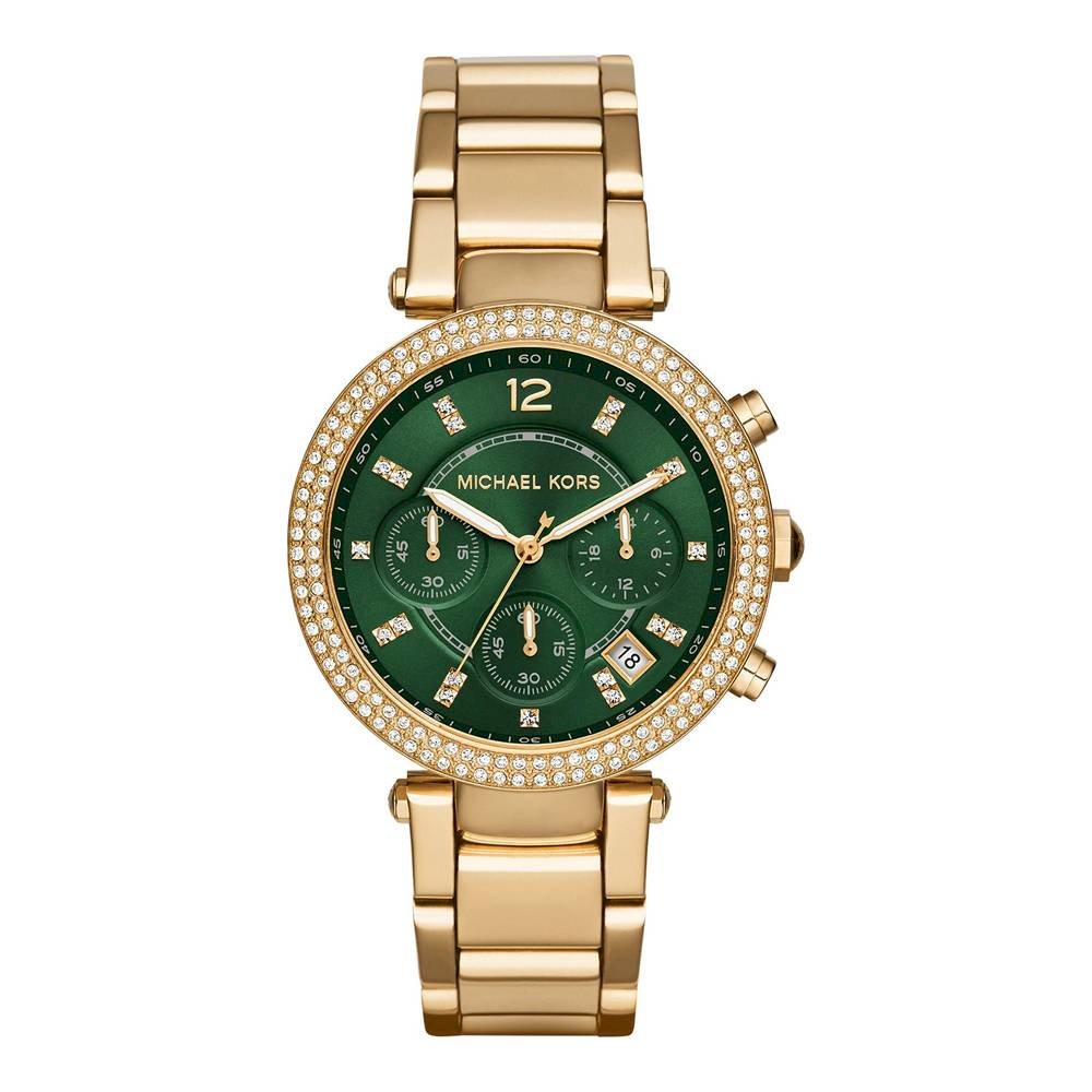 Michael Kors MK6263 Green Dial Stainless Steel Strap Ladies Watch