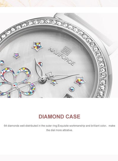 NAVIFORCE Luxury Women Watch Fashion Stainless Steel Waterproof Bracelet Wrist Watches with Date NF5016