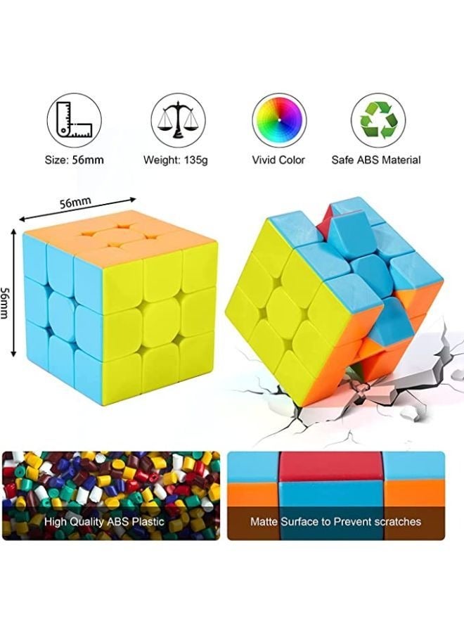 3x3 Speed Magic Cube Puzzle Toys for Brain Teaser