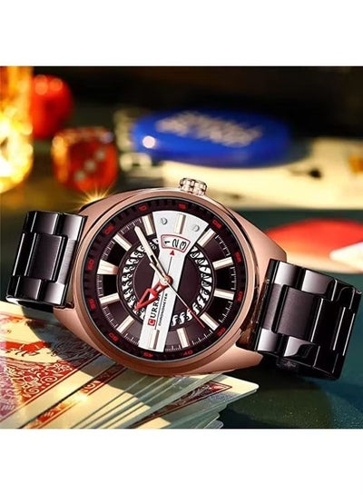 CURREN 8403 Fashion Stainless Steel Watch Casual Analog Date Water Resist For Men