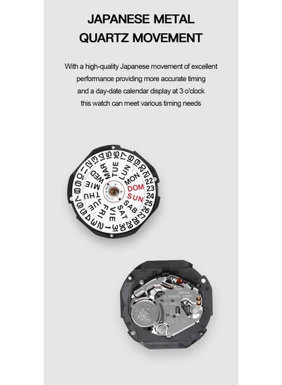 ساعة Naviforce NF9203 للرجال تصميم المدرسة القديمة كاجوال كلاسيكي للتاريخ اليومي كوارتز هدية للرجال