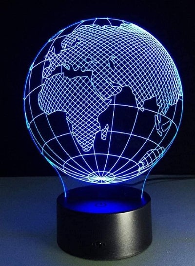 Night Lights Projection Table Lamp Baby Office Home Office Table Lamp Visual 3D World Map Art