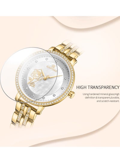 NAVIFORCE Luxury Diamond Women Watches Fashion Casual Waterproof Stainless Steel Quartz Wristwatch NF5017