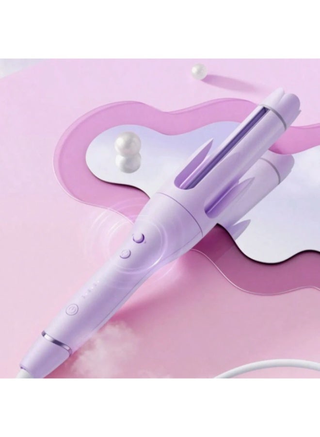 Hair Curling Iron 32mm Easy-to-use Travel Automatic Curling Iron Fast Heating Small Auto Rotating Curing Wand for Curls Waves with 3 Adjustable Temperature ML-8013
