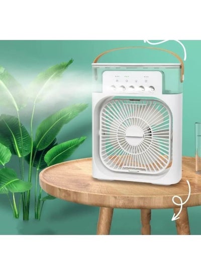 Air Cooler Fan Humidifier 3 in 1 Mini Evaporative Air Cooler with 7 Colors LED Light