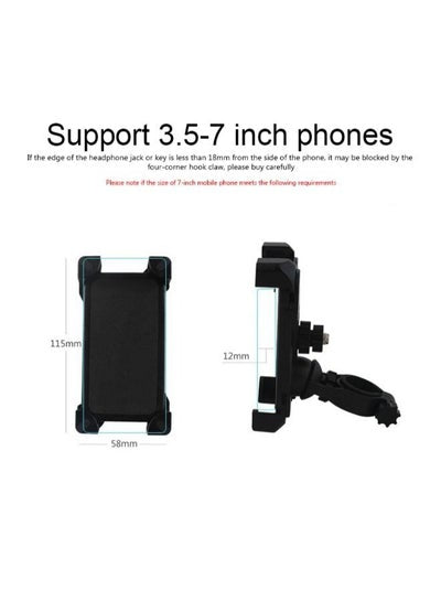 حامل الهاتف الذكي العالمي القابل للتعديل على الدراجة الهوائية لهواتف iPhone وSamsung